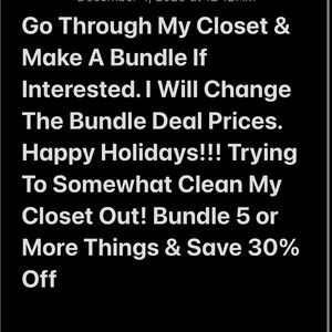 Bundle Deal - Save 30% Off 5+ Items